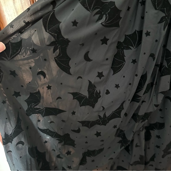 ModCloth Sheer Unlined Dramatic Depths Velvet Dress Size 1X - Picture 4 of 4